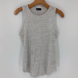 Gap Light Gray Marbled Sleeveless Top